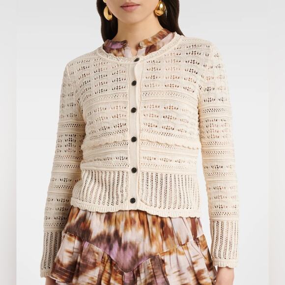 Isabel Marant Ajaline Cardigan in Ecru 38/6 - Picture 1 of 10